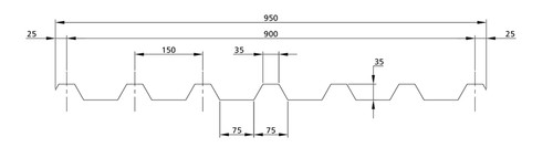 900 box profile foam - 35/900,