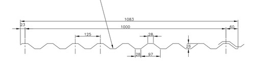 1000 box profile foam - 26/1000,