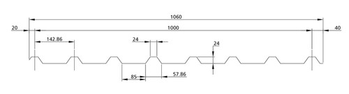 1000 box profile - box, foam